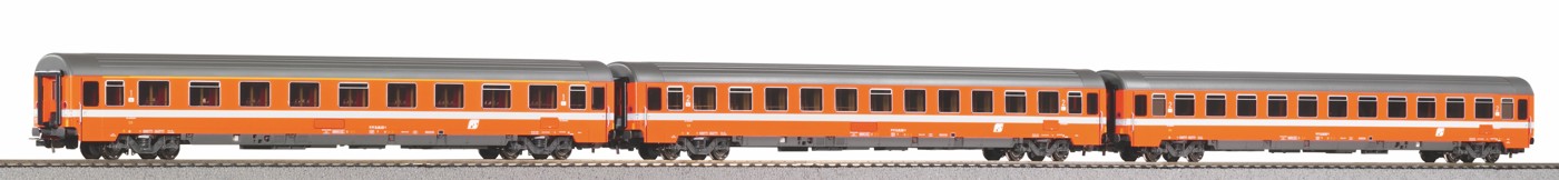 PIKO 58224 3er Set Schnellzugwagen Eurofima 1x 1 Klasse 2x 2 Klasse