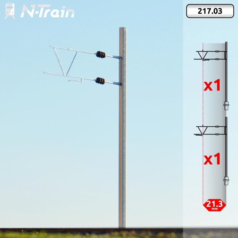 N Train 21703 BLS H Profilmasten Mit Altem Ausleger 2 St World Of