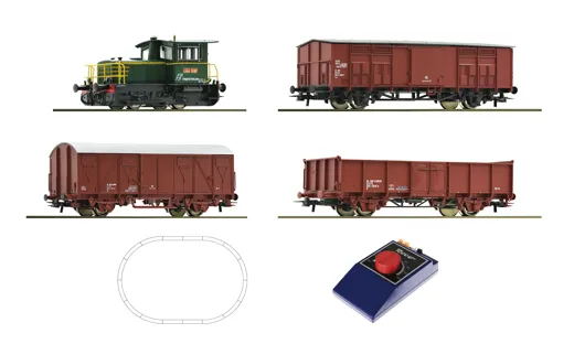 Analog Start Set: Diesellokomotive D.214 mit Güterzug, FS