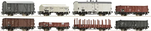 8-teiliges Set Güterwagen, NS
