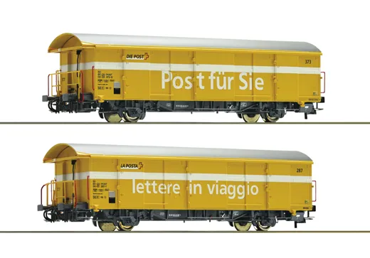 Set: 2-tlg. Postgüterwagen Z2, gelb, SBB