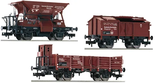 3-tlg. Güterwagenset für E 69 05 (Art. 430002), DRB