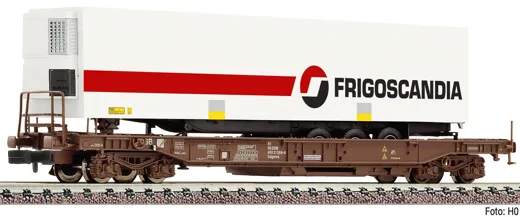 Einheitstaschenwaggon mit Kühlauflieger "FRIGOSCANDIA", DSB