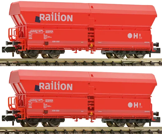 2-tlg. Set Grossraum-Selbstentladewagen Bauart Falns 183, DB AG (Railion)