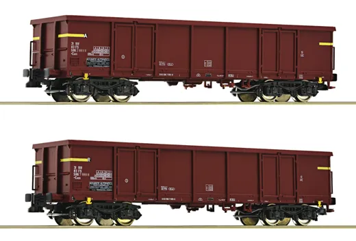 2-tlg. Set: Offene Güterwagen, FS
