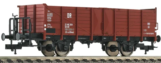 Offener Güterwagen mit Bremserbühne Bauart El-u (Omu), DR