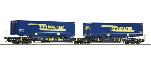 Doppeltaschen-Gelenkwagen "LKW Walter", Wascosa, Privatbahn