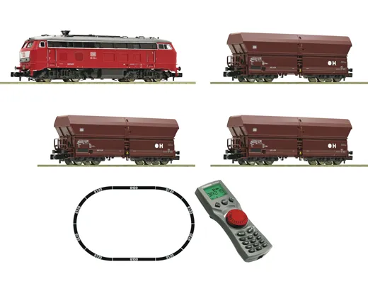 Digitales Startset: Diesellokomotive BR 218 mit Güterzug, DB