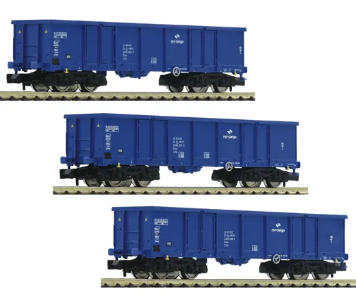 3-tlg. Set: Offene Güterwagen, PKP Cargo