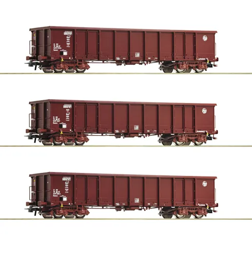 3-tlg. Set: Offene Güterwagen, HZ Cargo