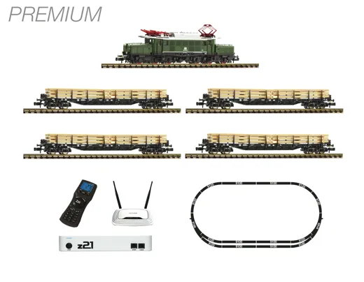FLEISCHMANN Premium – z21 Digitalset: Elektrolokomotive BR 194 mit Güterzug, DB