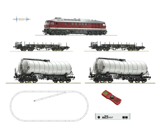 z21 start Digitalset: Diesellokomotive BR 142 mit Güterzug, DR