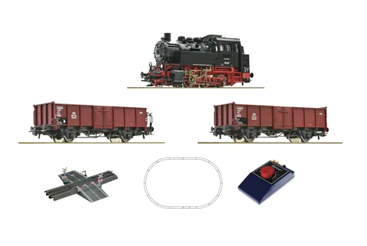 Analog Start Set: Dampflokomotive BR 80 mit Güterzug, DB