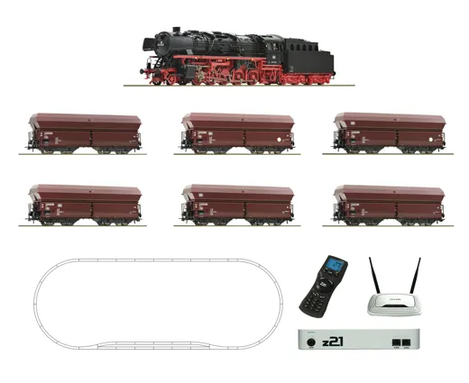 ROCO Edition – z21 Digitalset: Dampflokomotive BR 044 mit Erzzug, DB