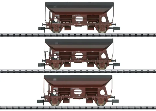 Güterwagen-Set "Seitenentladewagen", DB