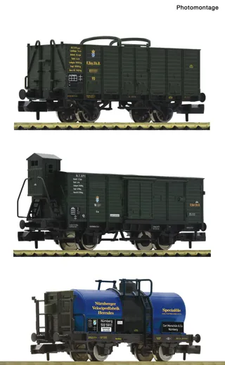 3-tlg. Set: Güterwagen, K.Bay.Sts.B.