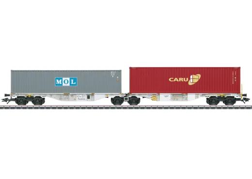 Doppel-Containertragwagen Bauart Sggrss 80, AAE