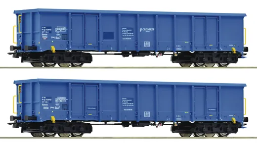 2-tlg. Set: Offene Güterwagen, CRONIFER, Privatbahn