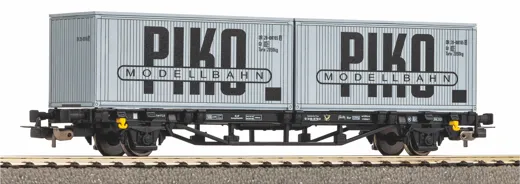 Containertragwagen DR IV 2 x 20' Container "VEB PIKO"