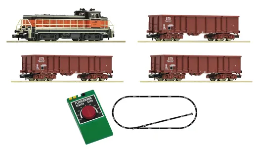 Analoges Start-Set: Diesellokomotive Serie BB 63000 mit Güterzug, SNCF