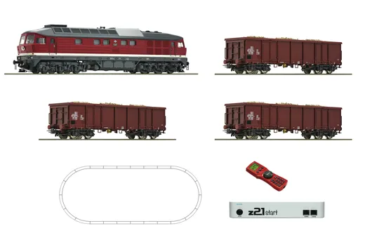 Digital z21®start Set: Diesellokomotive BR 132 mit Rübenzug, DR