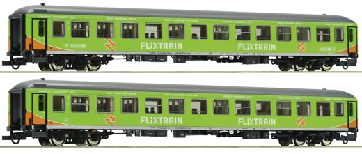 2-tlg. Set: Personenwagen, Flixtrain