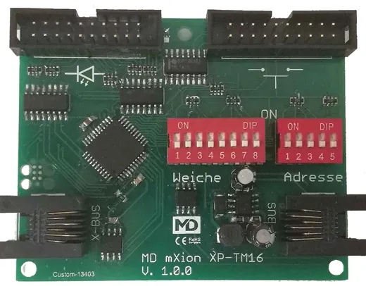 16 Kanal Schaltmodul LocoNet + XpressNet