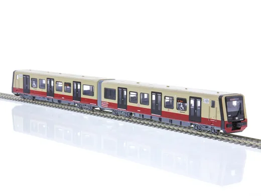 Stadler/Siemens BR 483 Fahrmodell 100 Jahre S-Bahn Berlin 483 008 2tlg. Viertelzug, 1:87