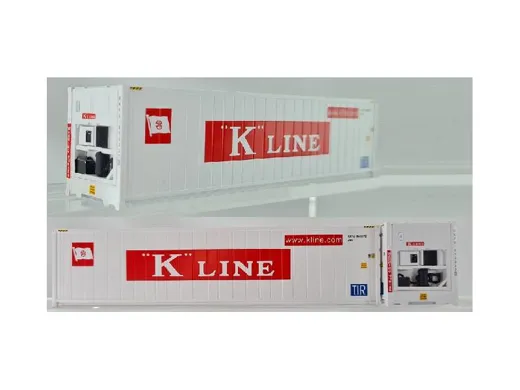 Set di 2 Container 40" Frigo HC K LINE , Weiss con banda Rot, Schrift Weiss