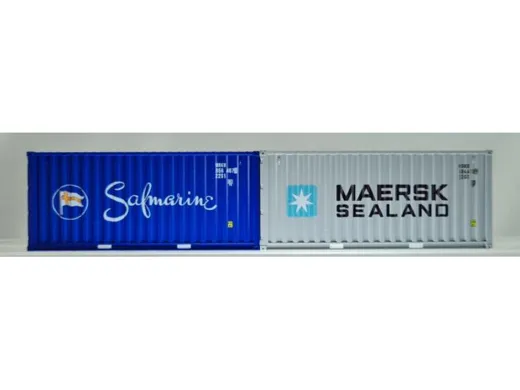 Set 2 Container 20' Maersk Sealand + Safmarine