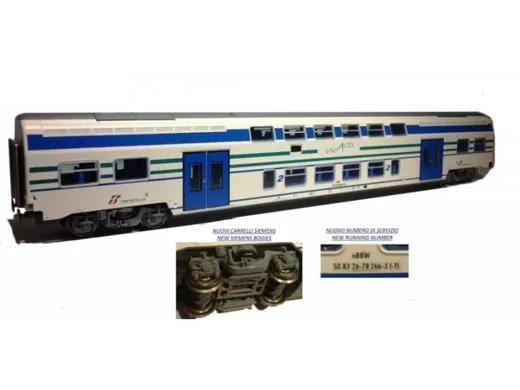 Carrozza Vivalto 2'cl, Lackierung Vivalto Trenitalia, Siemens-Drehgestelle