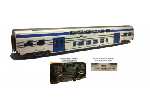 Carrozza Vivalto 2'cl, Lackierung Vivalto Trenitalia, Siemens-Drehgestelle