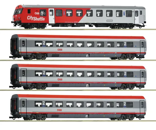 4-tlg. Set: IC 515 „Hahnenkamm“, ÖBB