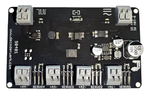 4 Kanal Servodecoder mit 4 Lampenausgängen, Wippen, Glocke, Kran, 3 Position, Herzstück