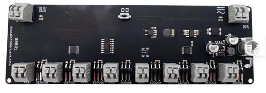 8 Kanal Servodecoder mit 8 Lampenausgängen, Wippen, Glocke, Kran, 3 Position, Herzstück