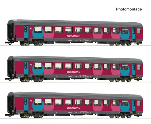 3-tlg. Set 2: Corailwagen, SNCF