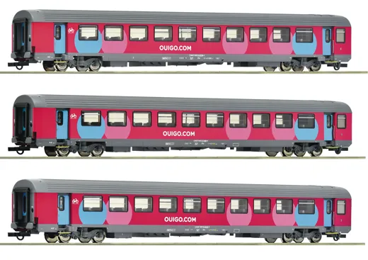 3-tlg. Set 2: Corailwagen, SNCF