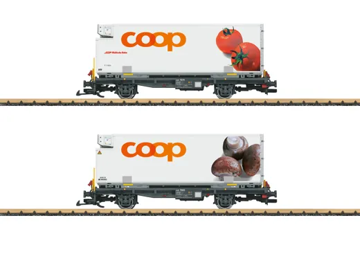 RhB Containerwagen Set “coop®“