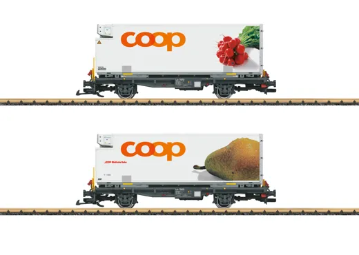 RhB Containerwagen Set "coop®"