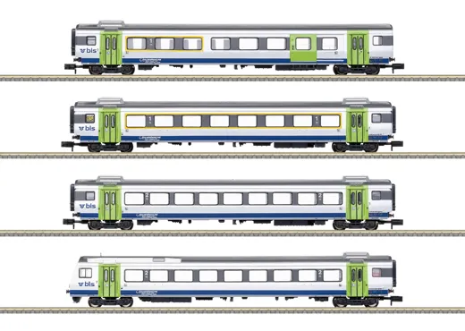 Schnellzugwagen-Set "GOLDENPASSLINE", BLS