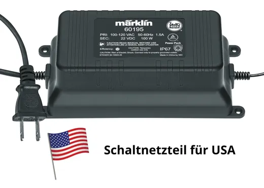 Schaltnetzteil 120 V / 100 VA für LGB (nur US)