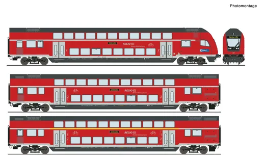 3-tlg. Set: Doppelstockwagen, DB AG