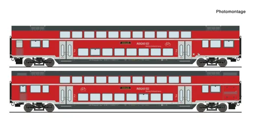 2-tlg. Set: Doppelstockwagen, DB AG