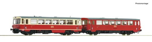 Dieseltriebwagen 174 001-8 mit Beiwagen, DR