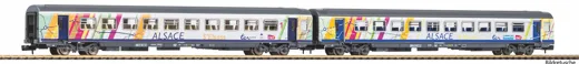 N-2er Set Corailwagen ALSACE 1. + 2. Klasse SNCF VI