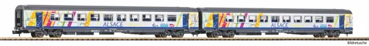 N-2er Set Corailwagen ALSACE 2x 2. Klasse SNCF VI