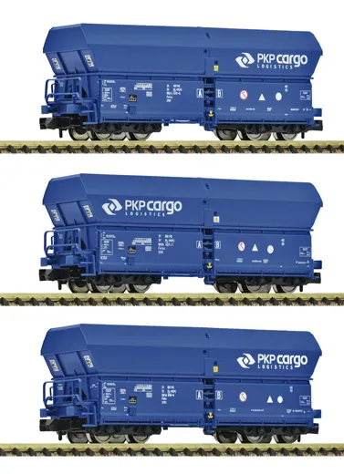 3-tlg. Set: Selbstentladewagen, PKP Cargo