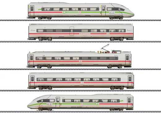 Triebwagenzug ICE 4 Baureihe 412/812, verschmutzter Betriebszustand, DB