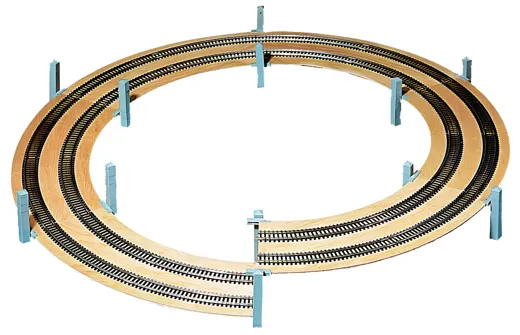 H0 Aufbaukreis 1- oder 2-gleisig