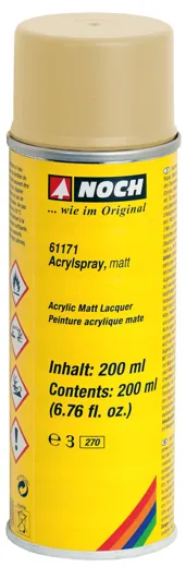 Acrylspray matt, elfenbein